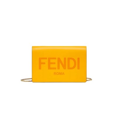 FENDI SHOULDER CROSSBODY BAG MINI WOMEN'S ORANGE 8BS006AAYZF1DZH (20*13*6cm)